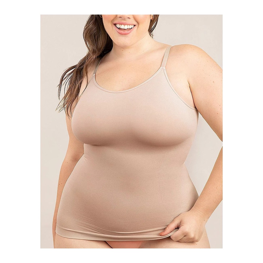 Empetua by Shapermint Everyday Essentials Scoop Neck Cami‎ Oatmeal 2XL NWT